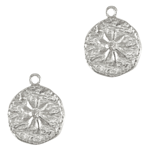 DQ European metal charms sun Antique Silver (nickel free)