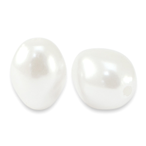 Imitation freshwater pearls White