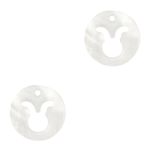 Shell pendants specials taurus White (natural colour)