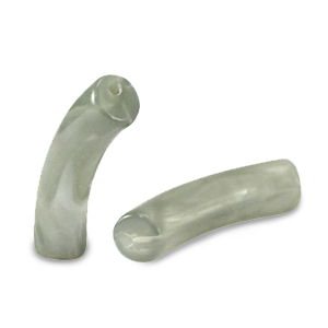 Acrylic beads tube Marble Greige