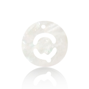 Shell pendants specials letter Q White (natural colour)