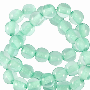 Polaris beads round 8 mm Cristallo Arlington Green