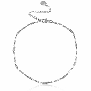 Stainless steel anklets chain Silver
