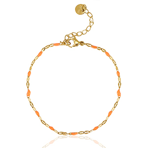 Stainless steel bracelets Orange-Gold
