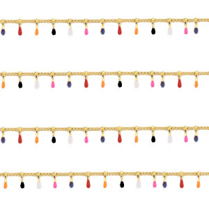 Stainless steel findings belcher chain spike Gold-Multicolour