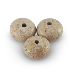Natural stone beads Limestone rondelle 5x8mm Misty Beige