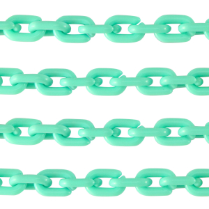 Acrylic chain 15mm shiny Turquoise Green