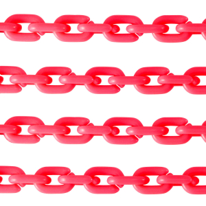 Acrylic chain 15mm shiny Neon Pink