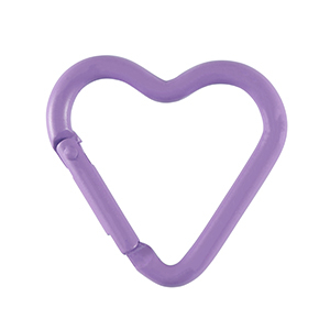 Colourful jewellery findings key chain heart Purple