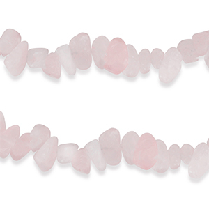 Chips stone beads Rose Quartz Misty Rose