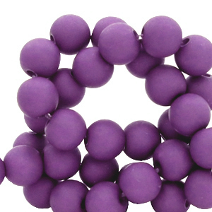 4 mm acrylic beads Imperial Purple