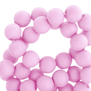 4 mm acrylic beads Pretty Pink