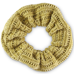 Scrunchie corduroy hair tie Willow Green
