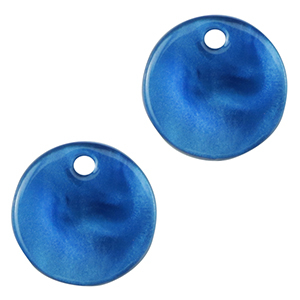 Resin pendants 12mm Prussian Blue
