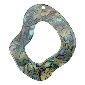 Resin pendants organic Multicolor Marble