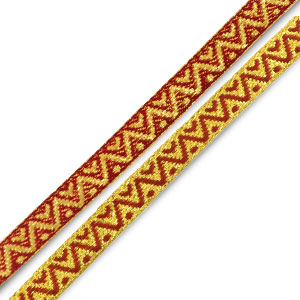 Ribbon text hearts and dots Gold-Pink