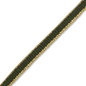 Ribbon Dark Green-Gold