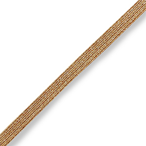 Elastic Ibiza ribbon Champagne Gold Metallic