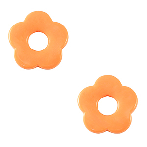 Acrylic charms flower Coral Orange