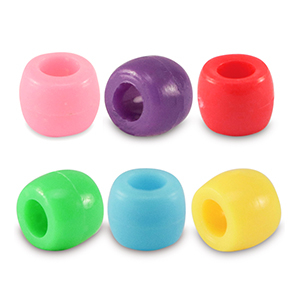 Acrylic beads rondelle 6mm Multicolour