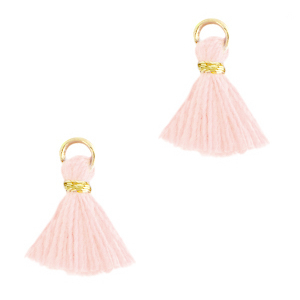 Tassels 1.2cm Gold-Peachy Rose