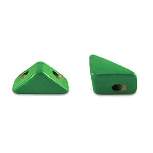 Tile beads triangle Green