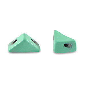 Tile beads triangle Turquoise