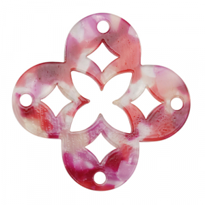 Resin pendants mosaic Multicolor Pink