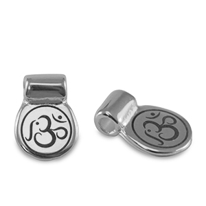DQ European metal sliders Ohm Antique Silver (nickel free)