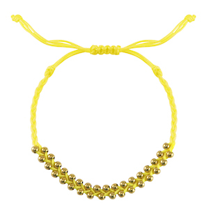 Ready-made Bracelets stainless steel beads Yellow-Gold