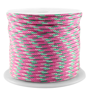 Maritime cord 2mm Pink-Green-White
