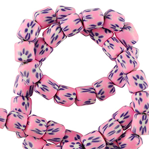 Polymer beads 6mm Taffy Pink