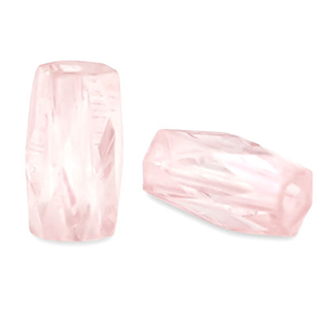 Top faceted beads tube Hortensia Pink