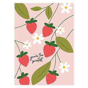 Jewellery cards "You're the sweetest" Light Pink