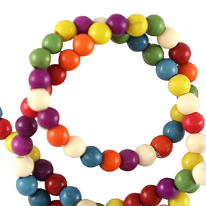 Natural stone beads howlite 3mm Multicolour
