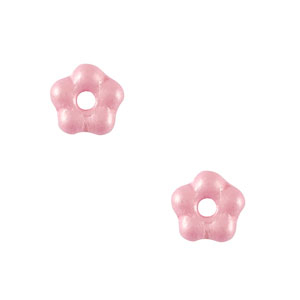 Czech Beads Flower 5mm Sorbet Pink