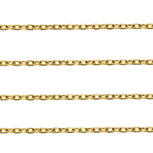 Stainless steel findings belcher chain anchor cable Gold