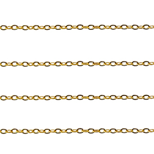 Stainless steel findings belcher chain anchor cable Gold