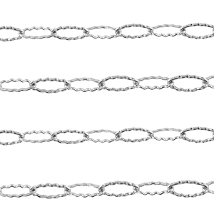 Stainless steel findings belcher chain anchor cable Silver