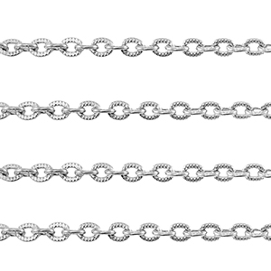Stainless steel findings belcher chain anchor cable Silver