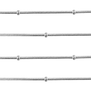 Stainless steel findings belcher chain snake chain with ball Silver