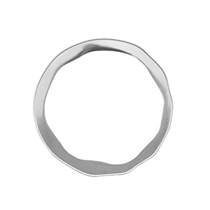 Stainless steel charms 28mm Silver