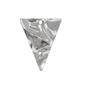 Stainless steel charms triangle Silver