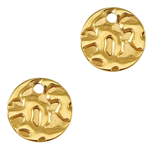 Stainless steel charms 10mm Gold