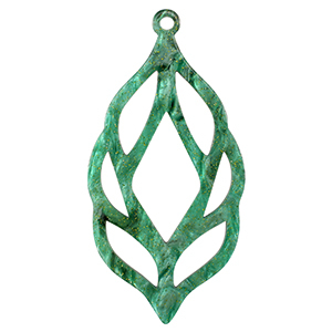 Resin pendants Multicolor Green