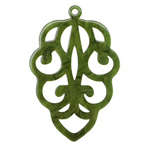 Resin pendants Moss Green