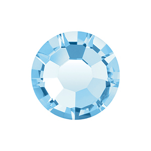 Birthstones March Preciosa SS16 flat back (4mm) Aquamarine Blue