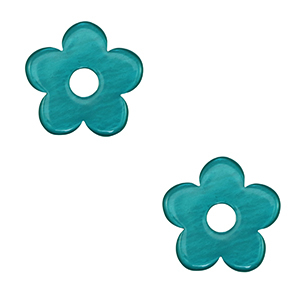Polaris Lucido pendants flower Teal Green