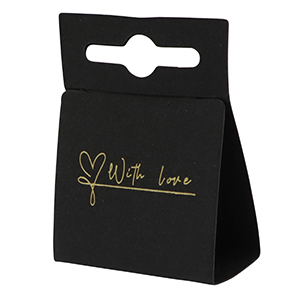 Jewellery cards "with love" Black