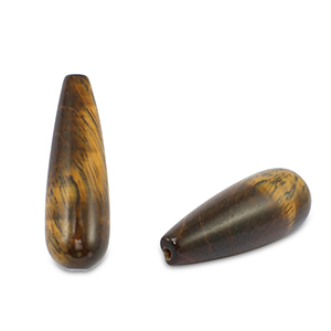 Natural stone beads Tigereye drop Golden brown